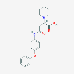 4-Oxo-4-((4-phenoxyphenyl)amino)-2-(piperidin-1-yl)butanoic acid