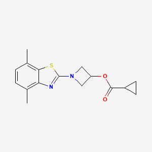1-(4,7-Dimethylbenzo[d]thiazol-2-yl)azetidin-3-yl cyclopropanecarboxylate