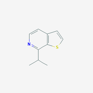 molecular formula C10H11NS B026688 Thieno[2,3-c]pyridine, 7-(1-methylethyl)-(9CI) CAS No. 100037-76-1