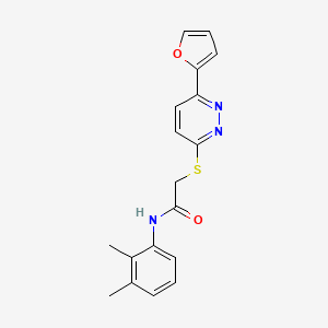 molecular formula C18H17N3O2S B2668814 N-(2,3-dimethylphenyl)-2-{[6-(furan-2-yl)pyridazin-3-yl]sulfanyl}acetamide CAS No. 872723-31-4