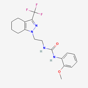 1-(2-methoxyphenyl)-3-(2-(3-(trifluoromethyl)-4,5,6,7-tetrahydro-1H-indazol-1-yl)ethyl)urea