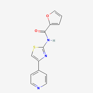 molecular formula C13H9N3O2S B2668847 N-[4-(pyridin-4-yl)-1,3-thiazol-2-yl]furan-2-carboxamide CAS No. 476631-52-4