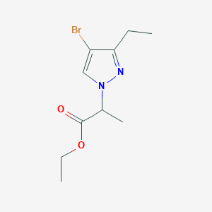 molecular formula C10H15BrN2O2 B2668850 Ethyl 2-(4-bromo-3-ethylpyrazol-1-yl)propanoate CAS No. 2104861-50-7