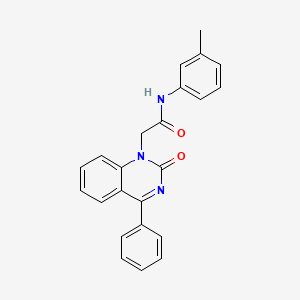 molecular formula C23H19N3O2 B2668867 N-(3-methylphenyl)-2-(2-oxo-4-phenyl-1,2-dihydroquinazolin-1-yl)acetamide CAS No. 932320-68-8