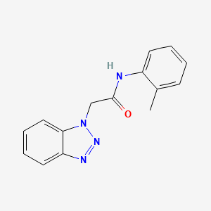 B2668974 2-(1H-1,2,3-benzotriazol-1-yl)-N-(2-methylphenyl)acetamide CAS No. 306290-66-4