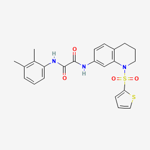 molecular formula C23H23N3O4S2 B2668978 N'-(2,3-dimethylphenyl)-N-[1-(thiophene-2-sulfonyl)-1,2,3,4-tetrahydroquinolin-7-yl]ethanediamide CAS No. 898430-45-0