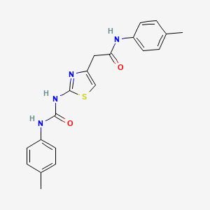 N-(p-tolyl)-2-(2-(3-(p-tolyl)ureido)thiazol-4-yl)acetamide