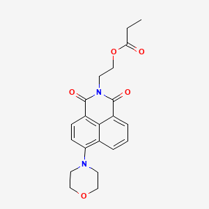 2-(6-Morpholin-4-yl-1,3-dioxobenzo[de]isoquinolin-2-yl)ethyl propanoate