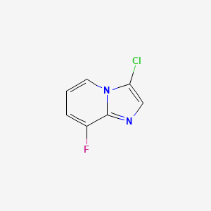 molecular formula C7H4ClFN2 B2669070 3-Chloro-8-fluoroimidazo[1,2-a]pyridine CAS No. 1019028-15-9