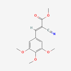 B2669079 methyl (2E)-2-cyano-3-(3,4,5-trimethoxyphenyl)acrylate CAS No. 107115-22-0
