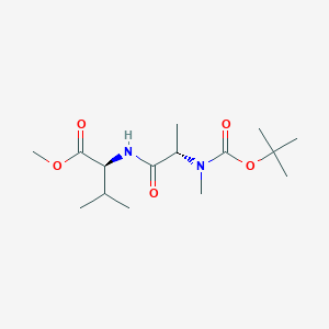molecular formula C15H28N2O5 B2669134 N-[N-[(1,1-Dimethylethoxy)carbonyl]-N-methyl-L-alanyl]-L-valine, methyl ester CAS No. 178734-54-8