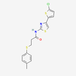 N-(4-(5-chlorothiophen-2-yl)thiazol-2-yl)-3-(p-tolylthio)propanamide