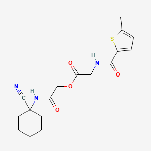 [(1-Cyanocyclohexyl)carbamoyl]methyl 2-[(5-methylthiophen-2-yl)formamido]acetate
