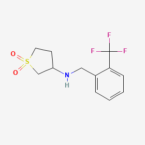 3-((2-(Trifluoromethyl)benzyl)amino)tetrahydrothiophene 1,1-dioxide