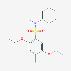 N-cyclohexyl-2,5-diethoxy-N,4-dimethylbenzenesulfonamide
