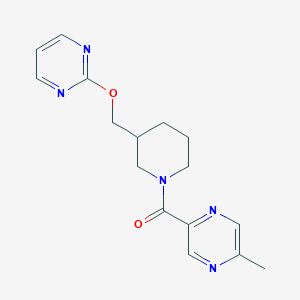 (5-Methylpyrazin-2-yl)-[3-(pyrimidin-2-yloxymethyl)piperidin-1-yl]methanone