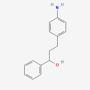 molecular formula C15H17NO B2669213 3-(4-Aminophenyl)-1-phenylpropan-1-ol CAS No. 196812-87-0