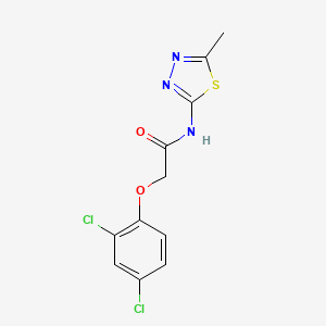 2-(2,4-dichlorophenoxy)-N-(5-methyl-1,3,4-thiadiazol-2-yl)acetamide