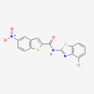 N-(4-chloro-1,3-benzothiazol-2-yl)-5-nitro-1-benzothiophene-2-carboxamide