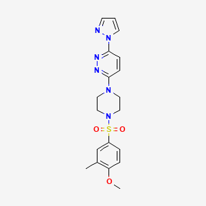 3-(4-((4-methoxy-3-methylphenyl)sulfonyl)piperazin-1-yl)-6-(1H-pyrazol-1-yl)pyridazine