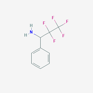 2,2,3,3,3-Pentafluoro-1-phenylpropan-1-amine