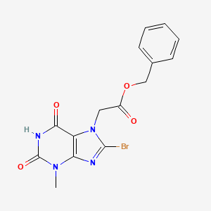 Benzyl 2-(8-bromo-3-methyl-2,6-dioxopurin-7-yl)acetate