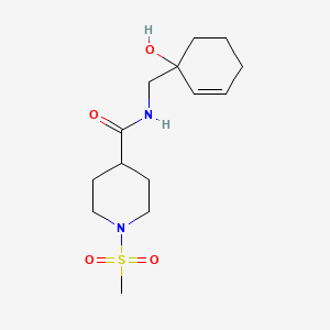 N-[(1-hydroxycyclohex-2-en-1-yl)methyl]-1-methanesulfonylpiperidine-4-carboxamide