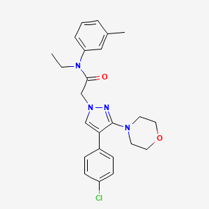 4-(4-ethylphenyl)-8-fluoro-4H-1,4-benzothiazine-2-carbonitrile 1,1-dioxide