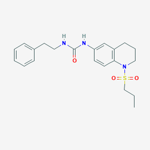 1-Phenethyl-3-(1-(propylsulfonyl)-1,2,3,4-tetrahydroquinolin-6-yl)urea