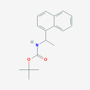 molecular formula C17H21NO2 B2669270 tert-butyl N-[1-(naphthalen-1-yl)ethyl]carbamate CAS No. 1387936-59-5