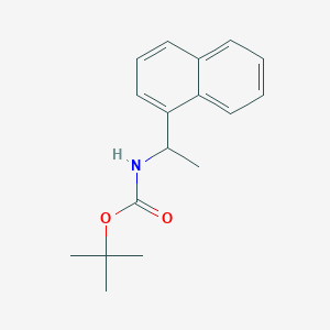 molecular formula C17H21NO2 B2669270 [1-(1-Naphthyl)ethyl]carbamic acid tert-butyl ester CAS No. 1387936-59-5