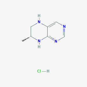 molecular formula C7H11ClN4 B2669281 (7R)-7-Methyl-5,6,7,8-tetrahydropteridine;hydrochloride CAS No. 2490322-62-6