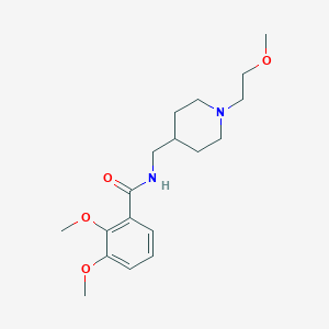 2,3-dimethoxy-N-((1-(2-methoxyethyl)piperidin-4-yl)methyl)benzamide