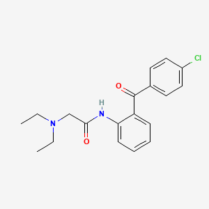 molecular formula C19H21ClN2O2 B2669313 N-[2-(4-chlorobenzoyl)phenyl]-2-(diethylamino)acetamide CAS No. 1797955-03-3