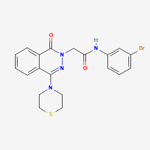 3-({2-[(2,6-dimethylphenyl)amino]-2-oxoethyl}thio)-N-(3-fluorophenyl)[1,2,4]triazolo[4,3-a]pyridine-6-carboxamide