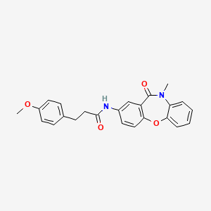 3-(4-methoxyphenyl)-N-(10-methyl-11-oxo-10,11-dihydrodibenzo[b,f][1,4]oxazepin-2-yl)propanamide