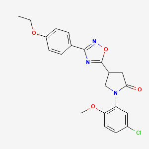 1-(5-Chloro-2-methoxyphenyl)-4-[3-(4-ethoxyphenyl)-1,2,4-oxadiazol-5-yl]pyrrolidin-2-one