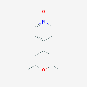 molecular formula C12H17NO2 B2669360 4-(2,6-Dimethyl-tetrahydro-pyran-4-yl)-pyridine 1-oxide CAS No. 1210911-04-8