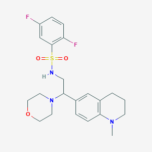 2,5-difluoro-N-(2-(1-methyl-1,2,3,4-tetrahydroquinolin-6-yl)-2-morpholinoethyl)benzenesulfonamide