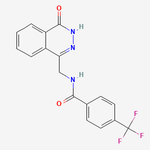 N-[(4-oxo-3H-phthalazin-1-yl)methyl]-4-(trifluoromethyl)benzamide