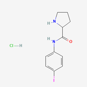 N-(4-iodophenyl)pyrrolidine-2-carboxamide hydrochloride