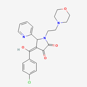 4-(4-chlorobenzoyl)-3-hydroxy-1-(2-morpholinoethyl)-5-(pyridin-2-yl)-1H-pyrrol-2(5H)-one
