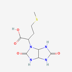 molecular formula C9H14N4O4S B2669468 2-(2,5-Dioxo-hexahydro-imidazo[4,5-d]imidazol-1-yl)-4-methylsulfanyl-butyric acid 