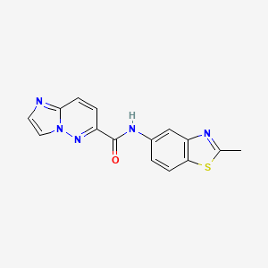B2669566 N-(2-methyl-1,3-benzothiazol-5-yl)imidazo[1,2-b]pyridazine-6-carboxamide CAS No. 2415554-15-1