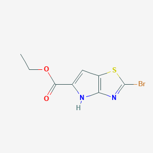 molecular formula C8H7BrN2O2S B2669576 Ethyl 2-bromo-4H-pyrrolo[2,3-d]thiazole-5-carboxylate CAS No. 1379315-43-1
