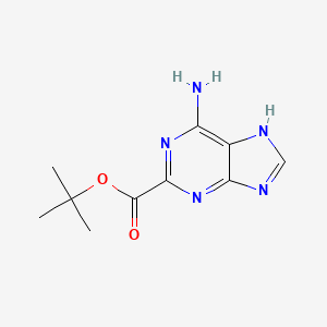 molecular formula C10H13N5O2 B2669577 tert-butyl 6-amino-7H-purine-2-carboxylate CAS No. 2248402-08-4