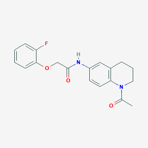 molecular formula C19H19FN2O3 B2669585 N-(1-acetyl-1,2,3,4-tetrahydroquinolin-6-yl)-2-(2-fluorophenoxy)acetamide CAS No. 941915-36-2