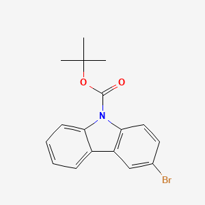 molecular formula C17H16BrNO2 B2669609 tert-butyl 3-bromo-9H-carbazole-9-carboxylate CAS No. 1257248-29-5