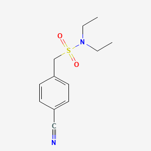 molecular formula C12H16N2O2S B2669651 1-(4-cyanophenyl)-N,N-diethylmethanesulfonamide CAS No. 1036565-53-3