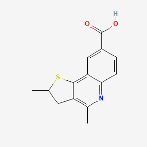 molecular formula C14H13NO2S B2669683 2,4-Dimethyl-2,3-dihydrothieno[3,2-c]quinoline-8-carboxylic acid CAS No. 364338-44-3